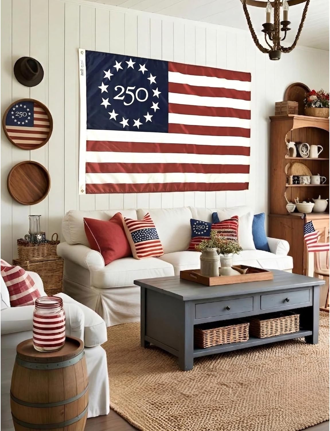 USA 250th Anniversary Flag 3x5 Ft With Printed Polyester Fabric