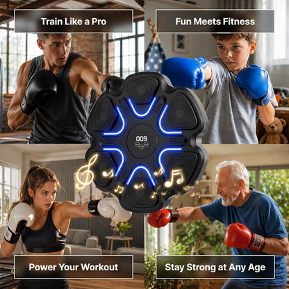 Music Boxing Machine for Adults – Wall Boxing Punching Pad