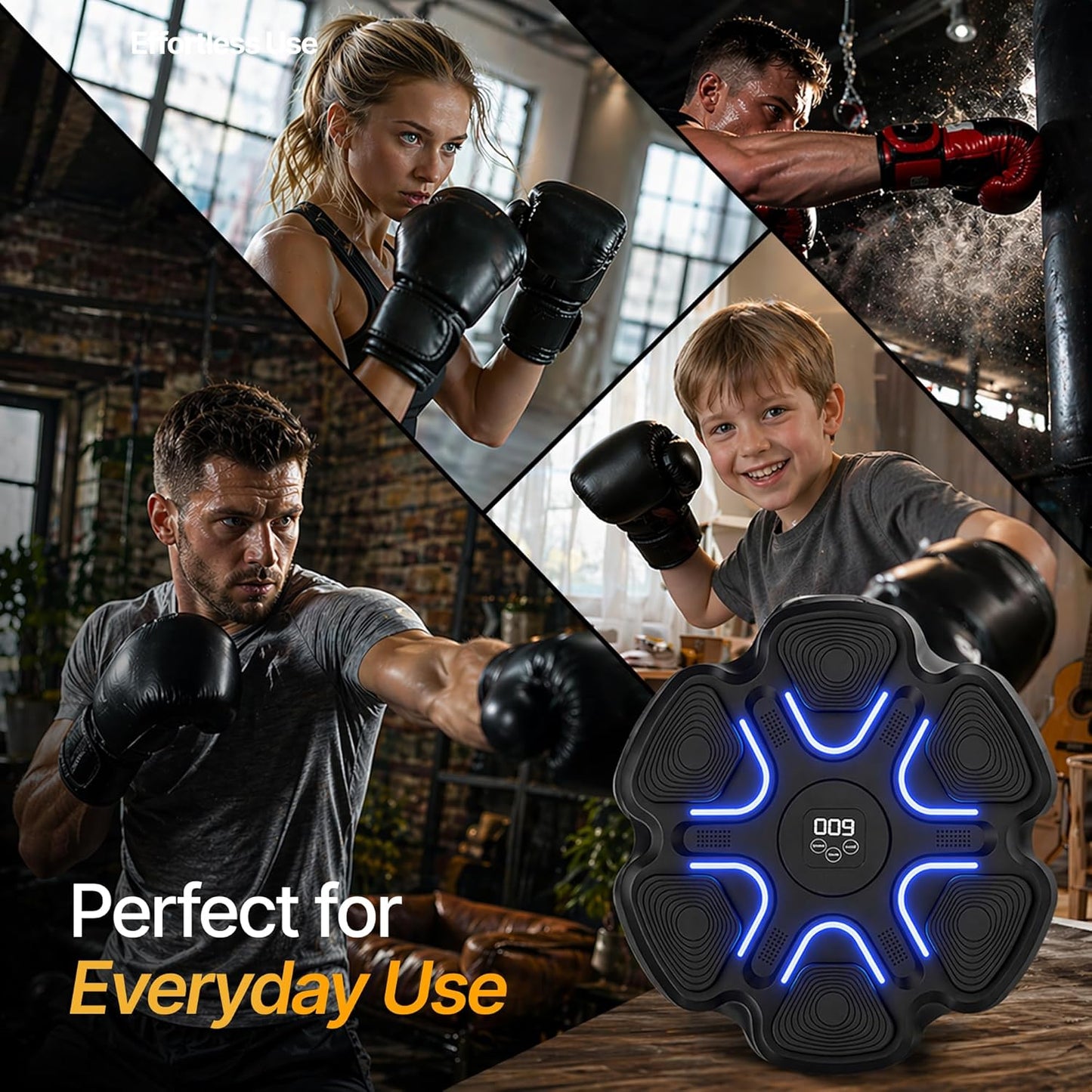 Music Boxing Machine for Adults – Wall Boxing Punching Pad