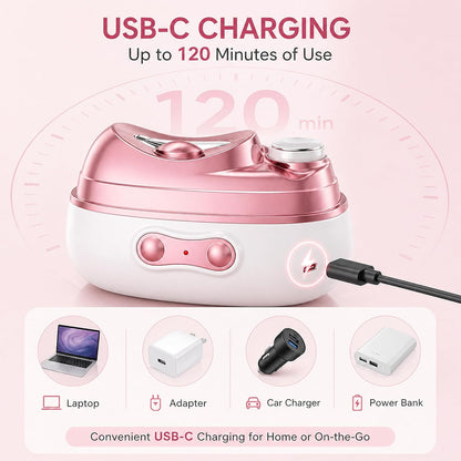 Electric Nail Clipper 4 in 1 Upgraded Rechargeable Automatic Nail Trimmer with LED Light